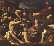 Giovanni Francesco Barbieri Called Il Guercino The Raising of Lazarus (mk05) Sweden oil painting reproduction